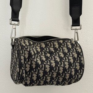 Christian Dior Black and Cream Crossbody Bag